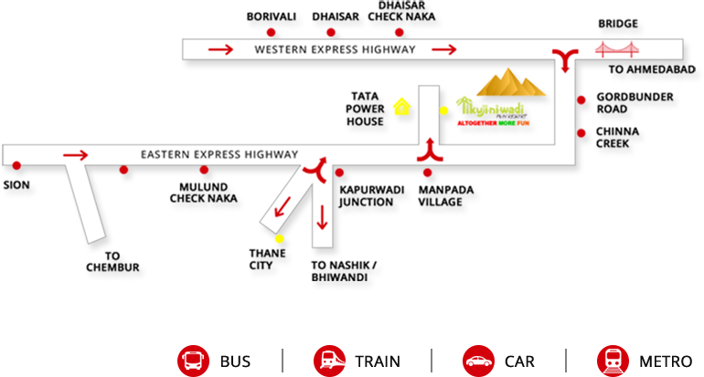 Map amusement park